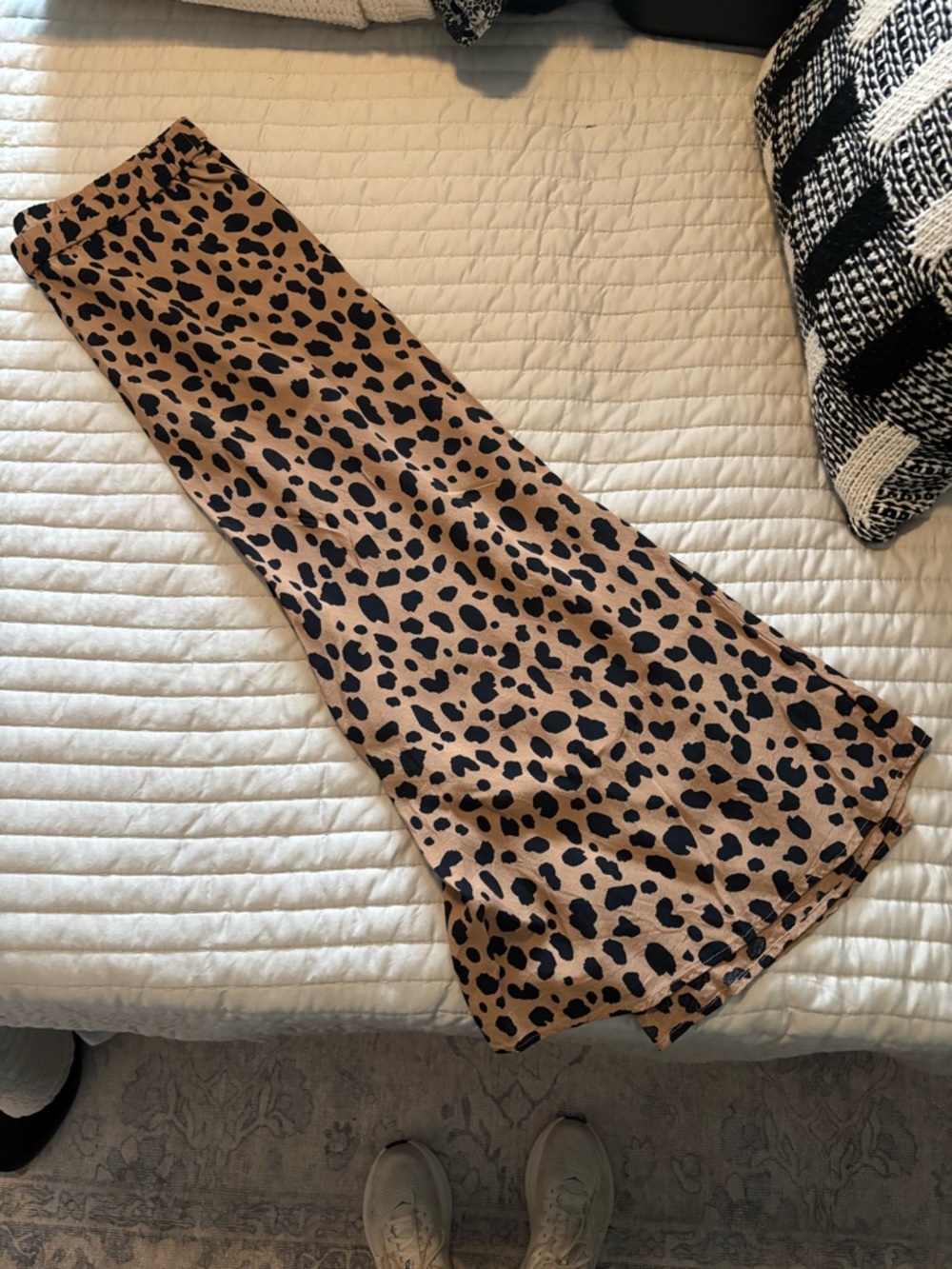 GAP Leopard Print Skirt in Tan and Black